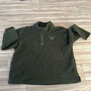 Sherpa Green VS PINK Half Zip Large